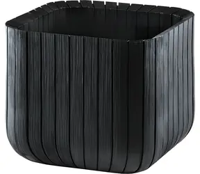 Keter Cube Planter S antracitová / Kvetináč / 29,5 x 29,5 x 29,5 cm