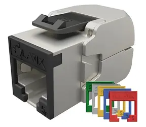 Solarix samorezný keystone CAT6A STP RAL FIT / Keystone / RJ-45 / 10G / tienený