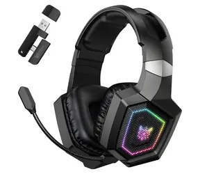 ONIKUMA GT806 čierna / Herné slúchadlá / Bluetooth 5.4 / 2,4 GHz / RGB / mikrofón