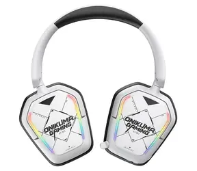 ONIKUMA BT883 biela / Herné slúchadlá / 2,4G / Bluetooth 5.4 / USB-C / RGB