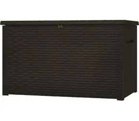 Keter Java 870L hnedý / Záhradný box / Ratanový vzhľad / Objem 870 l