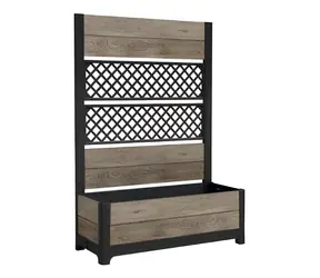 Keter Deco Tulip Ashwood / Kvetináč / Obdĺžnikový / 113,5x45,6x25,3 cm / Plast