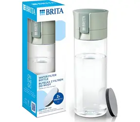 Brita Fill&Go Vital zelená / Filtračná fľaša / 0,6 l / 2x filter MicroDisc / bez BPA