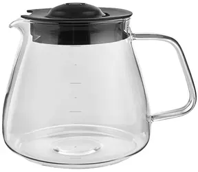 Melitta Sklenená kanvica AromaFresh II čierna / Náhradná kanvica ku kávovaru / sklo