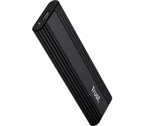 Trust M.2 SSD Box čierna / Externý box pre M.2 SSD / USB-C 3.2 Gen 2 / 10 Gbps / do 4 TB