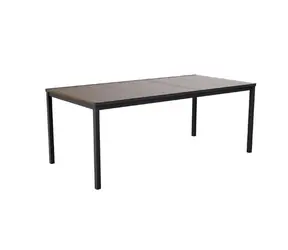 Keter Porto 200 walnut, čierna / Záhradný stôl / Oceľová konštrukcia