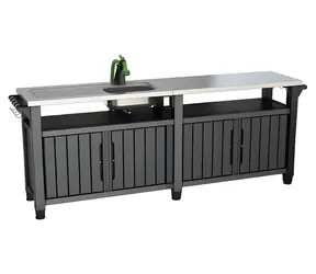 Keter Grilovací stolík UNITY Chef 415 l grafit / Grilovací stolík / Objem 415 l