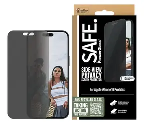 PanzerGlass SAFE / Ochranné sklo / Apple iPhone 16 Pre Max / Privacy / Ultra-Wide Fit