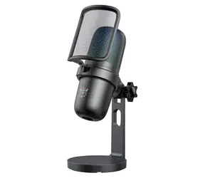 Onikuma M-730 čierna / Mikrofón / USB / RGB podsvietenie / jednosmerný