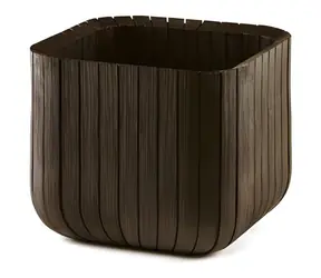 Keter Cube Planter M Whiskey hnedý / Kvetináč / Plast