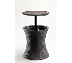 Keter Cool Bar Rattan whiskey hnedý / Záhradný stôl / Plastový