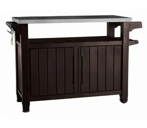 Keter UNITY XL 207L hnedý / Grilovací stolík / úložný priestor 207 l