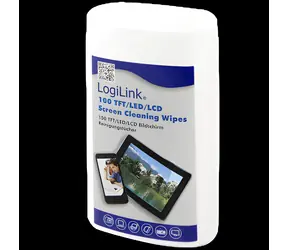 LogiLink RP0010 / Čistiace utierky na obrazovky / LCD & TFT & plazma / 100 ks