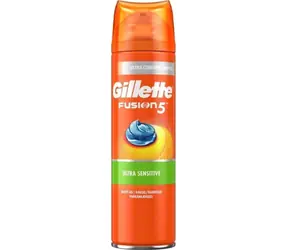 Gillette Fusion5 Ultra Sensitive / Gél na holenie / 200 ml