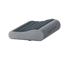 FLEXTAIL Nafukovací vankúš Zero Pillow šedá / pamäťová pena / TPU vzduchová komora / 3-5 nádychov / 150 g