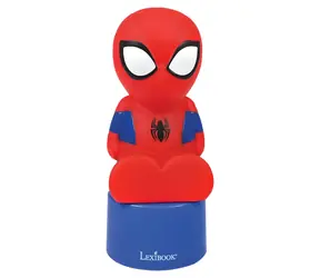 Lexibook Nočné svetlo Spiderman / Nočné svetlo s reproduktorom / LED / menenie farieb / 3x AAA