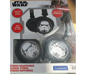 Lexibook Star Wars Stormtrooper čierna / Slúchadlá / drôtové / skladacie / limit hlasitosti