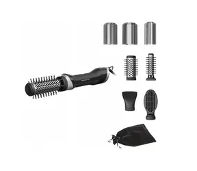 Rowenta Renewal Brush Activ UB9540F0 strieborná-čierna / Kefa na horúci vzduch / 1000 W / rotačná / ionizácia