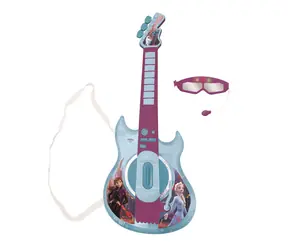 LEXIBOOK Elektronická gitara Frozen + okuliare s mikrofónom / Hudobná hračka / Svetelné efekty / 6 kláves / 2 herné režimy