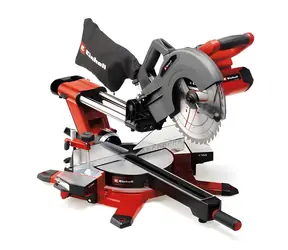 Einhell TE-MS 36/10 L Li-Solo červená / Aku pokosová píla / 2x18V / O254 mm / sklon 45 ° / bez Aku