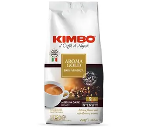 Kimbo Aroma Gold 250 g / Zrnková káva / 100% Arabica