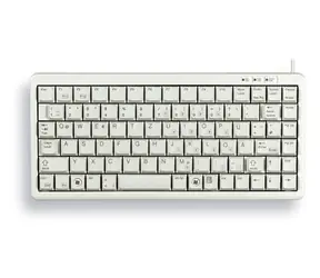Cherry G84-4100 Compact biela / Klávesnica / Francúzske rozloženie / 86 kláves / drôtová