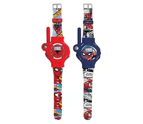LEXIBOOK Detské hodinky Spiderman s vysielačkou / Dosah 200 m / LED svietidlo / USB dobíjanie
