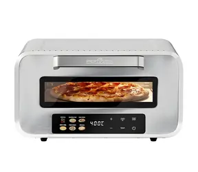 ProfiCook PC-PO 1323 nerezová / Pec na pizzu / 2100W / priemer 31,5 cm / 400 ° C / Dotykový displej