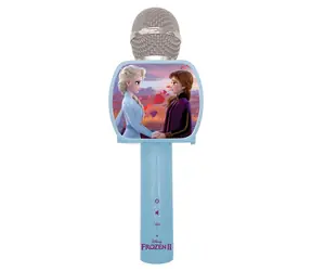 LEXIBOOK Karaoke mikrofón Frozen s držiakom na telefón / Bezdrôtový / Zmena hlasu / Ovládanie hlasitosti