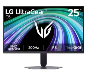 25" LG UltraGear 25G523B-B čierna / Monitor / IPS / FHD / 200 Hz / 1 ms / HDMI & DP