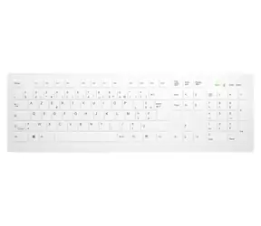 Contour ACTIVE KEY AK-C8112 Wireless biela / Klávesnica bezdrôtová / Hygienická / AZERTY / 105 kláves / 2.4 GHz / 4X AAA