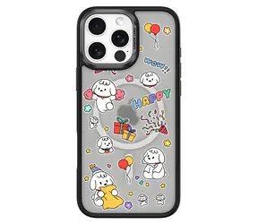 Comma Cultural Series Magnetic Happy Dog / Kryt pre Apple iPhone 16 PLUS
