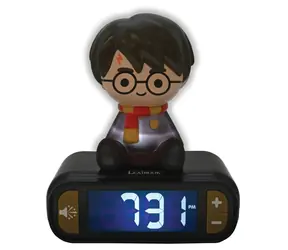 LEXIBOOK Budík Harry Potter / Nočné svetlo / Displej podsvietený modro / Nastaviteľná hlasitosť / Funkcia odloženia