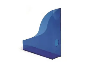 Durable Stojan na časopisy Basic transparentná modrá / Plast / 73 mm