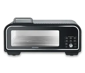 Severin PG 8575 SERICO čierna / Pec na pizzu / Digitálny / 2000W / do 400 ° C / 21 programov