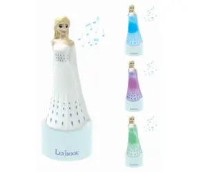 Lexibook Nočné svetlo s reproduktorom Elsa Ľadové kráľovstvo / LED podsvietenie / AUX-in / 3x AAA batéria / od 3 rokov