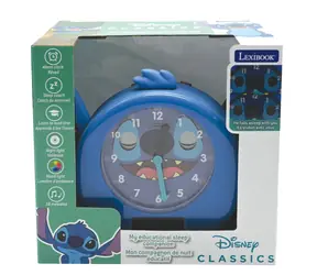 Lexibook Výukový budík Stitch / Budík / Sleep coach / Nočné svetlo / 18 melódií / USB-C