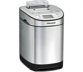 Rommelsbacher BA 550 nerezová, čierna / Pekáreň chleba / 550 W / 12 programov / 700-900 g