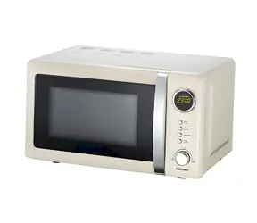 Melissa Mikrovlnná rúra Retro krémová / Mikrovlnná rúra / 700 W / 20 l / 5 úrovní výkonu / 12 programov