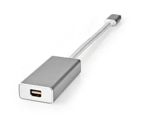 Nedis USB-C - Mini DisplayPort adaptér strieborná