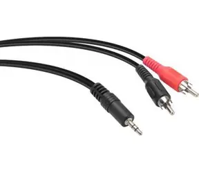 Speedlink Audio kábel Jack 3,5 mm - 2x Cinch čierna / Audio kábel / 2 m
