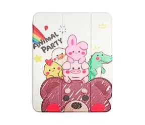 Comma Lingos Case Animal Party / Puzdro / pre Apple iPad 10. gen (2022) a iPad 11. gen (2025) / slot na Apple Pencil