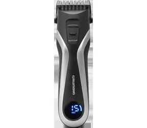 Grundig MC 8840 čierno-strieborná / Zastrihávač vlasov a fúzov / displej / rýchlonabíjanie / NiMH batéria