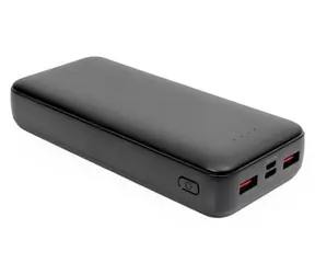 Platinet PMPB20SETB čierna / Powerbanka SET 3v1 / 20 000 mAh / nabíjačka 20W PD / kábel USB-C 1 m