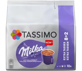 Tassimo Milka 10 ks / Kakaové kapsule / 8 + 2 ks