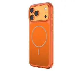 Comma Crystal Shield Magnetic Case priehľadná oranžová / Kryt pre Apple iPhone 17 Pro / magnetický / priehľadný