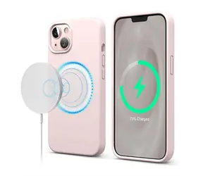 Elago Silicone Case Lovely Pink / Silikónový kryt / Apple iPhone 13 / MagSafe