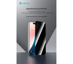 Devia Van Series Privacy čierna / Ochranné sklo / Privacy filter / Apple iPhone 16 / iPhone 15