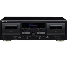 Teac W-1200 čierny / Kazetový prehrávač / 2x mechanika / USB digitalizácia / Dolby B NR / Karaoke