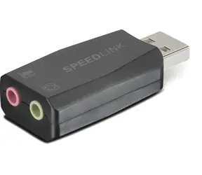 Speed Link VIGO čierna / Zvuková karta / USB / Externý